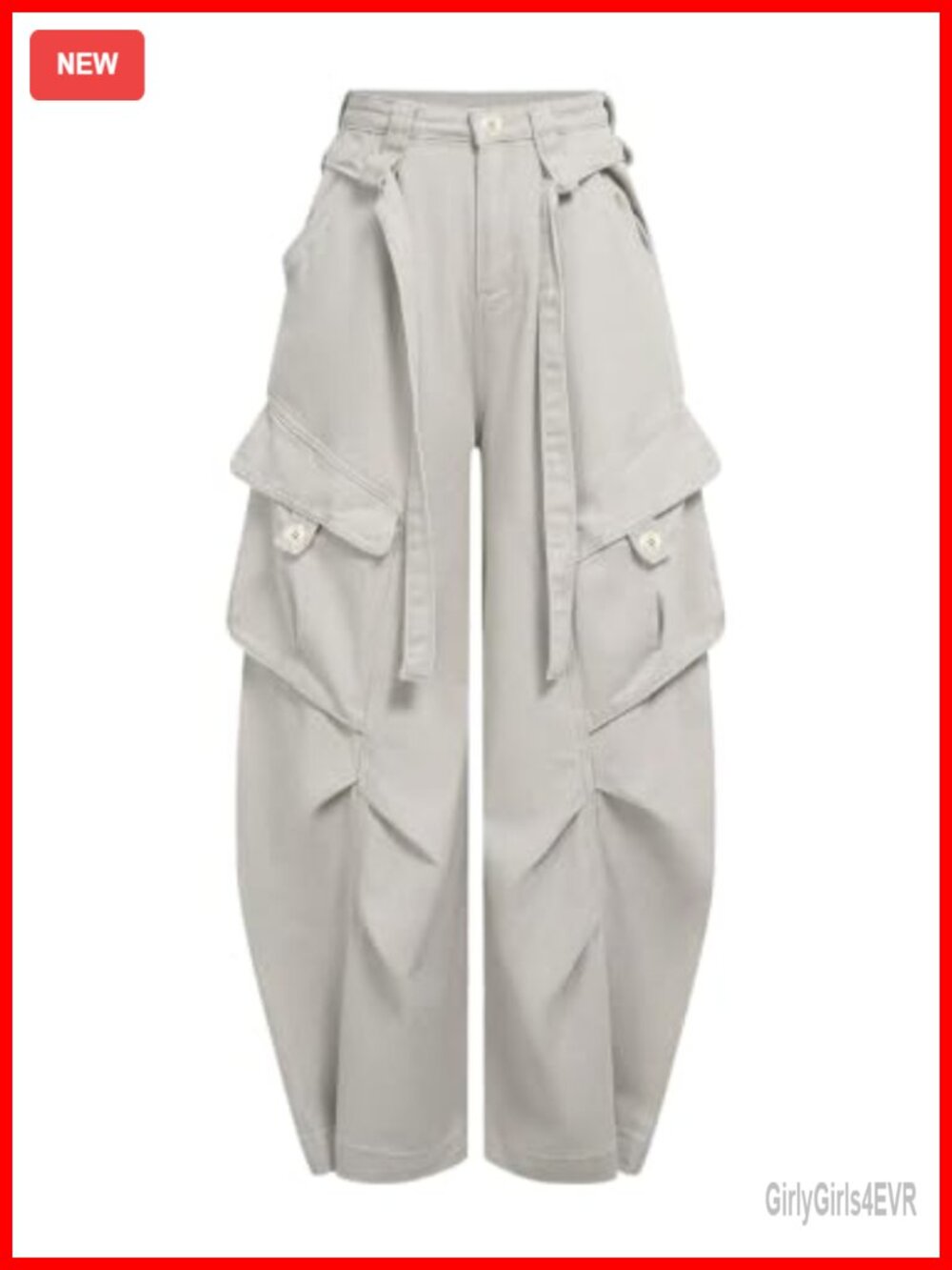 Floerns Women's Cargo Pants Wide Leg Mid Rise Y2k Streetwear Trousers